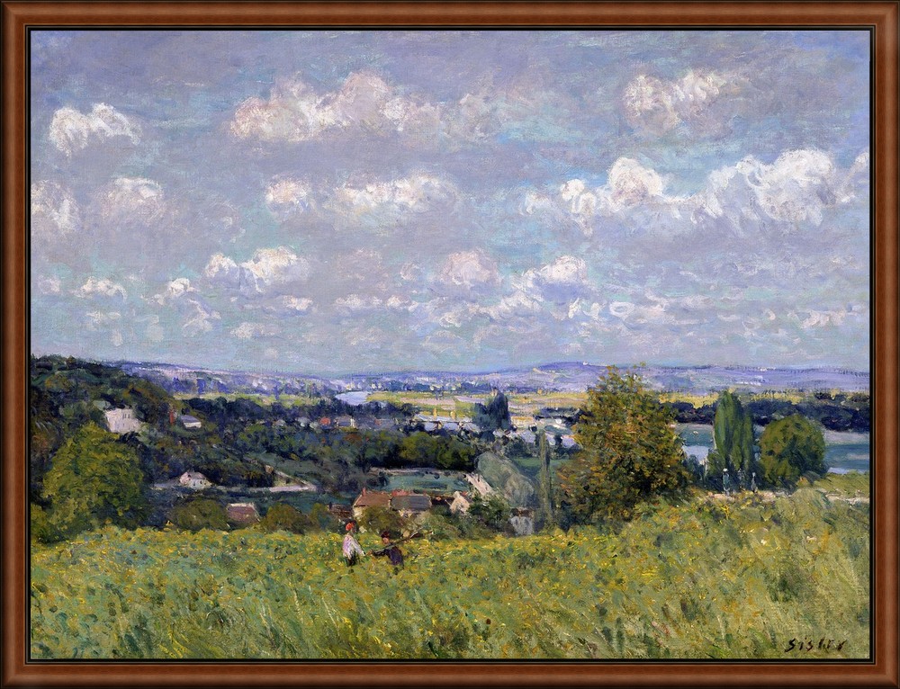 The Valley of the Seine at St. Cloud by Sisley