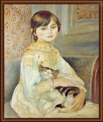 Julie Manet with a Cat by Renoir