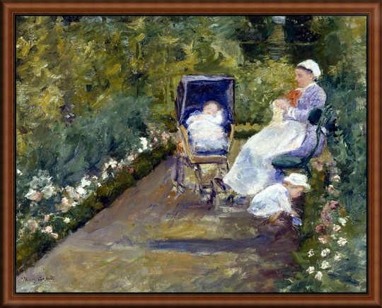 Children in the Garden (Nurse) by Cassatt