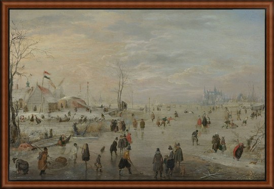 Enjoying the Ice by Avercamp