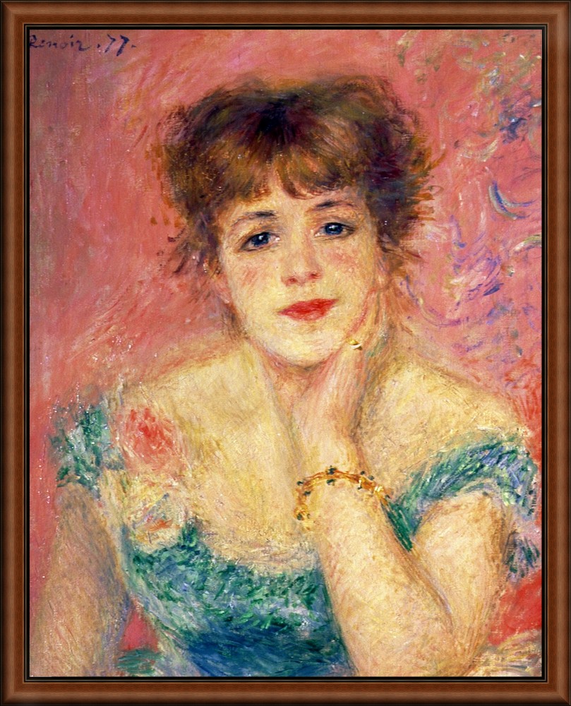Portrait of the actress Jeanne Samary by Renoir