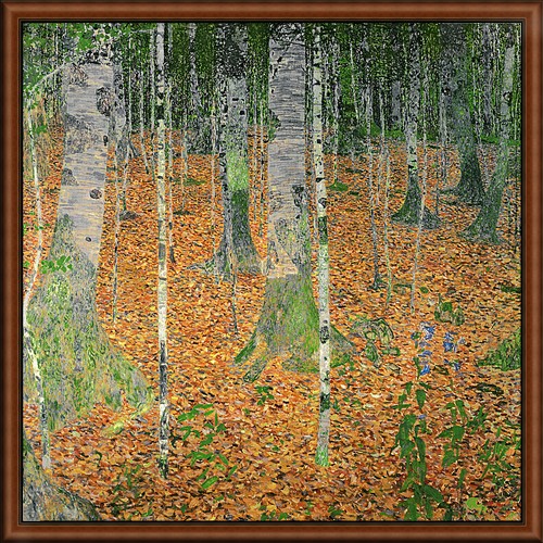 The Birch Wood by Klimt