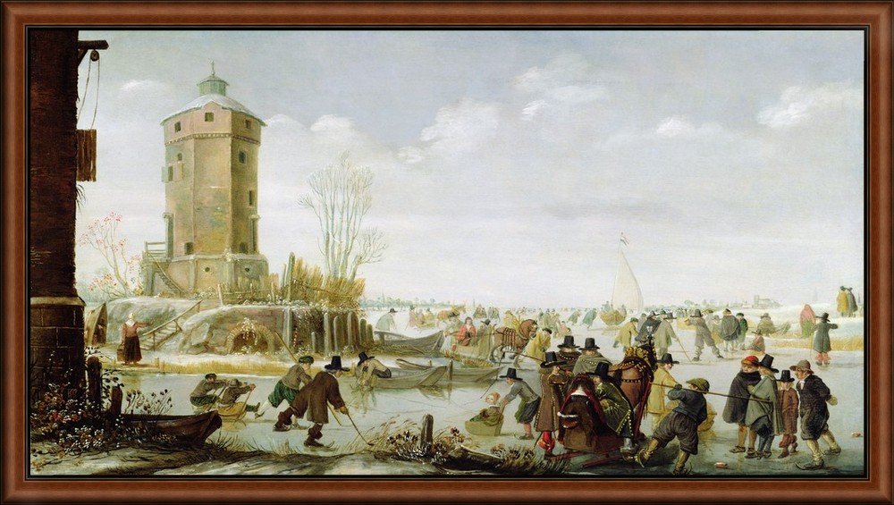 Scene with a Tower to the Left by Avercamp