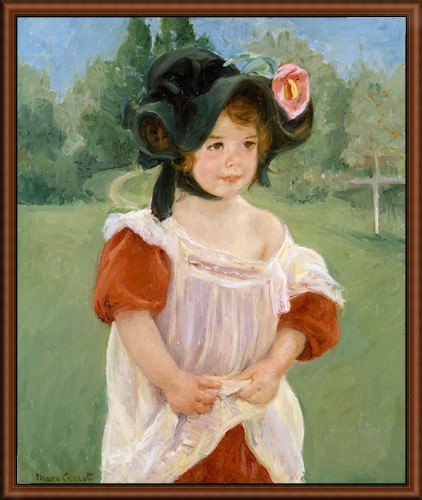 Spring: Margot Standing in a Garden by Cassatt