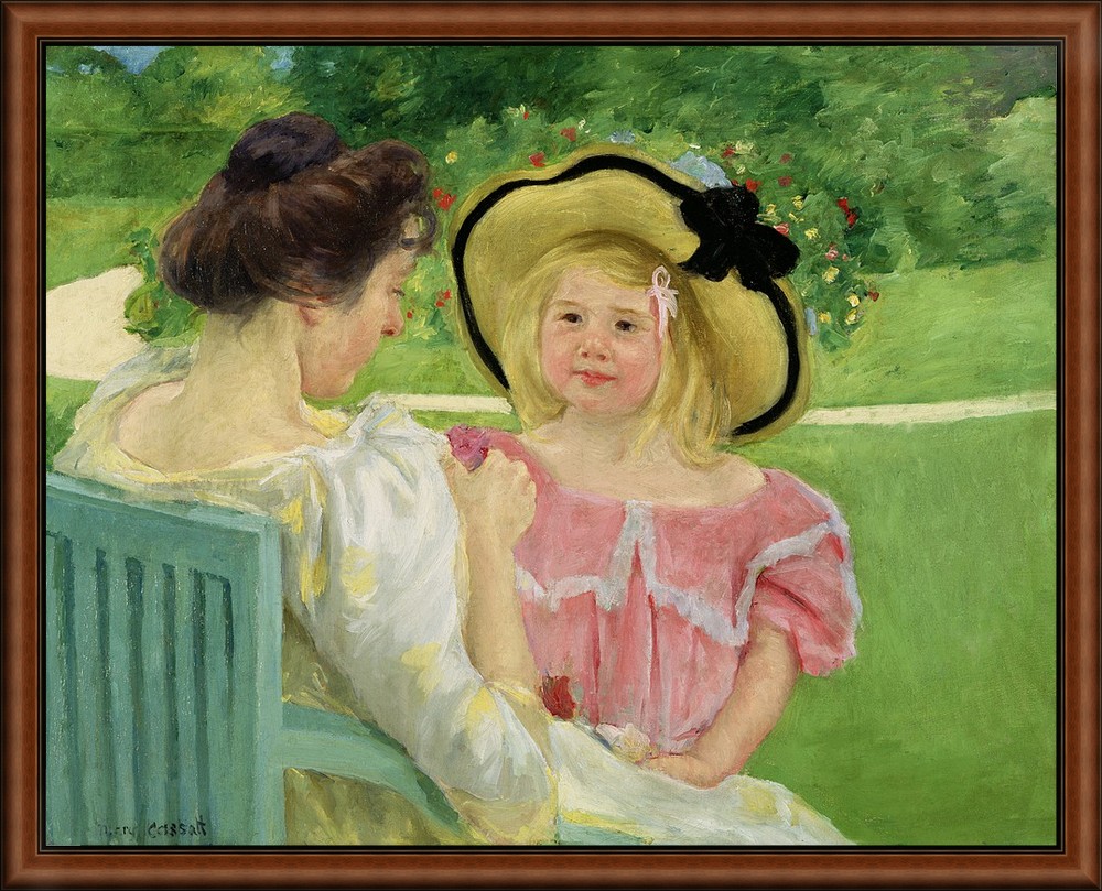 In the Garden by Cassatt