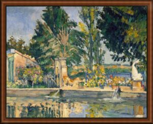 jas de bouffan the pool by Cezanne