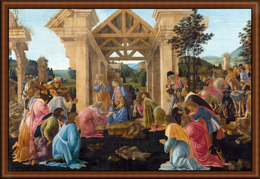 The adoration of the magi by Botticelli