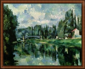 The Banks of the Marne at Creteil by Cezanne
