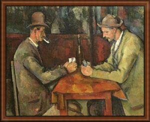 the card players by Cezanne