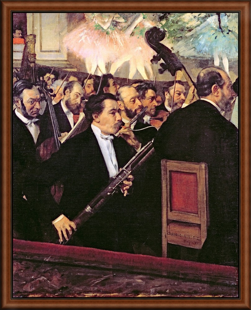 The opera orchestra by Degas