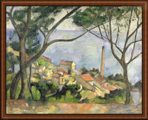 The Sea at L'Estaque by Cezanne