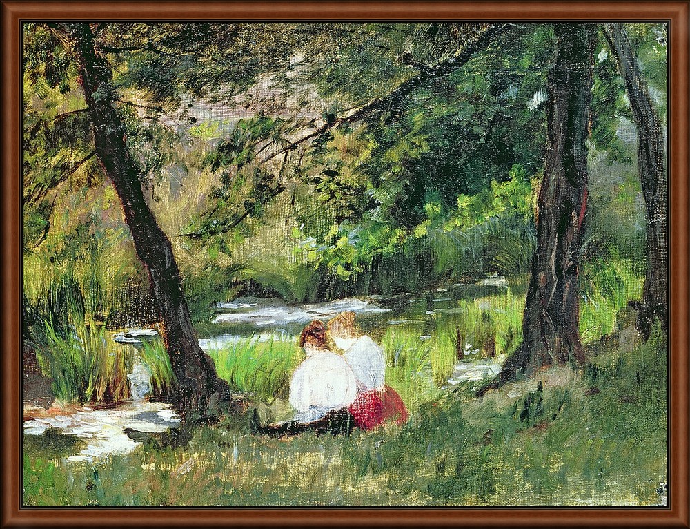 Two Seated Women by Cassatt