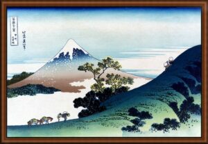 Inume Pass with Mount Fuji by Hokusai