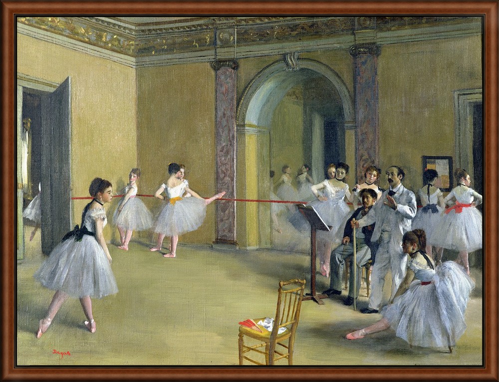 The Dance Foyer at the Opera by Degas