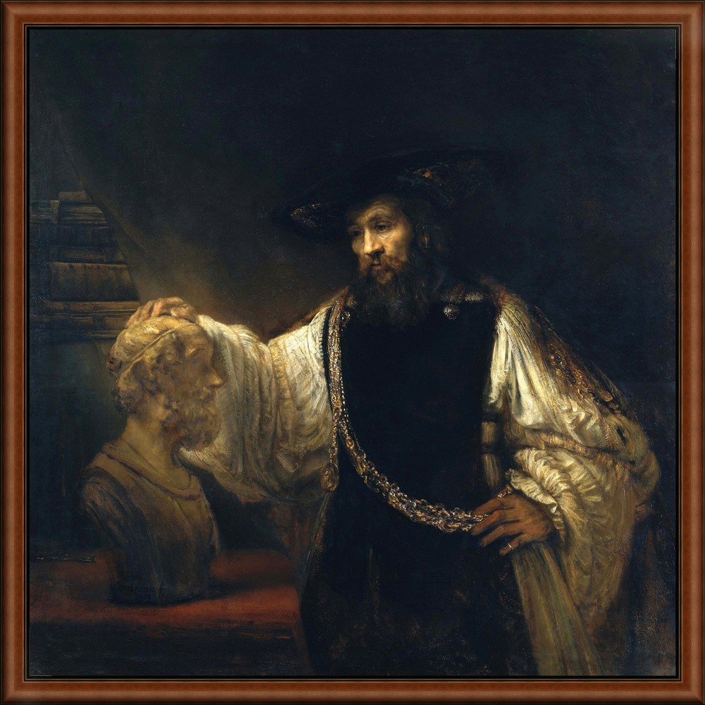 Aristotle with a Bust of Homer by Rembrandt
