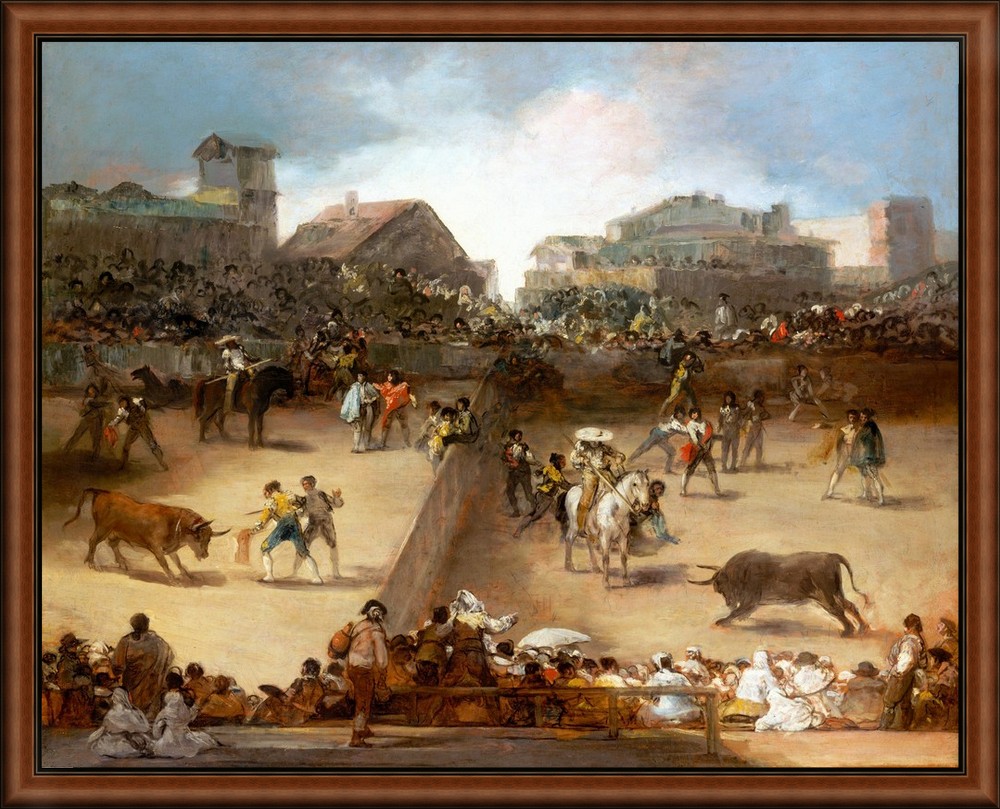 Bullfight in a Divided Ring by Goya
