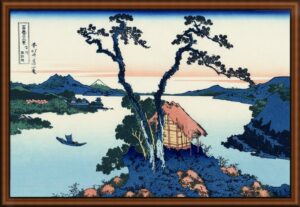 Lake Suwa by Hokusai