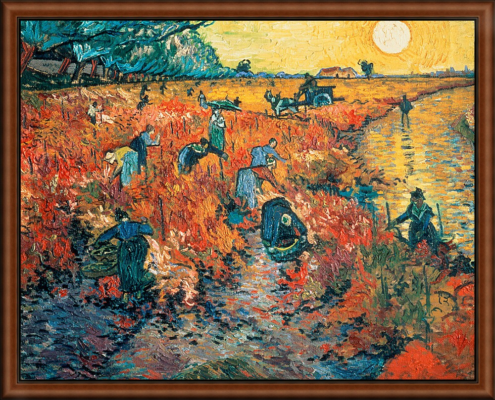 Red Vineards at Arles by Van Gogh