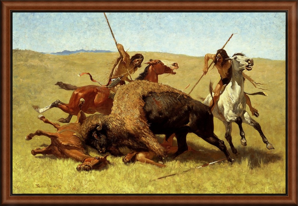The Buffalo Hunt by Remington