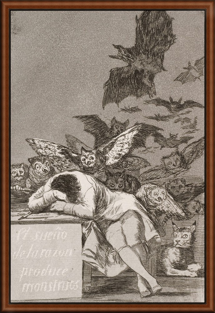 The Sleep of Reason Produces Monsters (Los Caprichos) by Goya