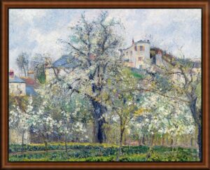 The Vegetable Garden with Trees in Blossom, Spring by Pissarro