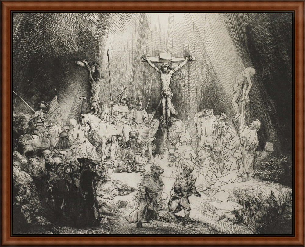 Three Crosses by Rembrandt