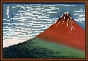 View of Mount Fuji by Hokusai