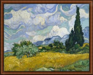 Wheat Field with Cypresses by Van Gogh