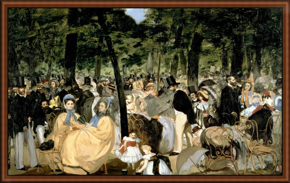 Music in the Tuileries Gardens by Manet