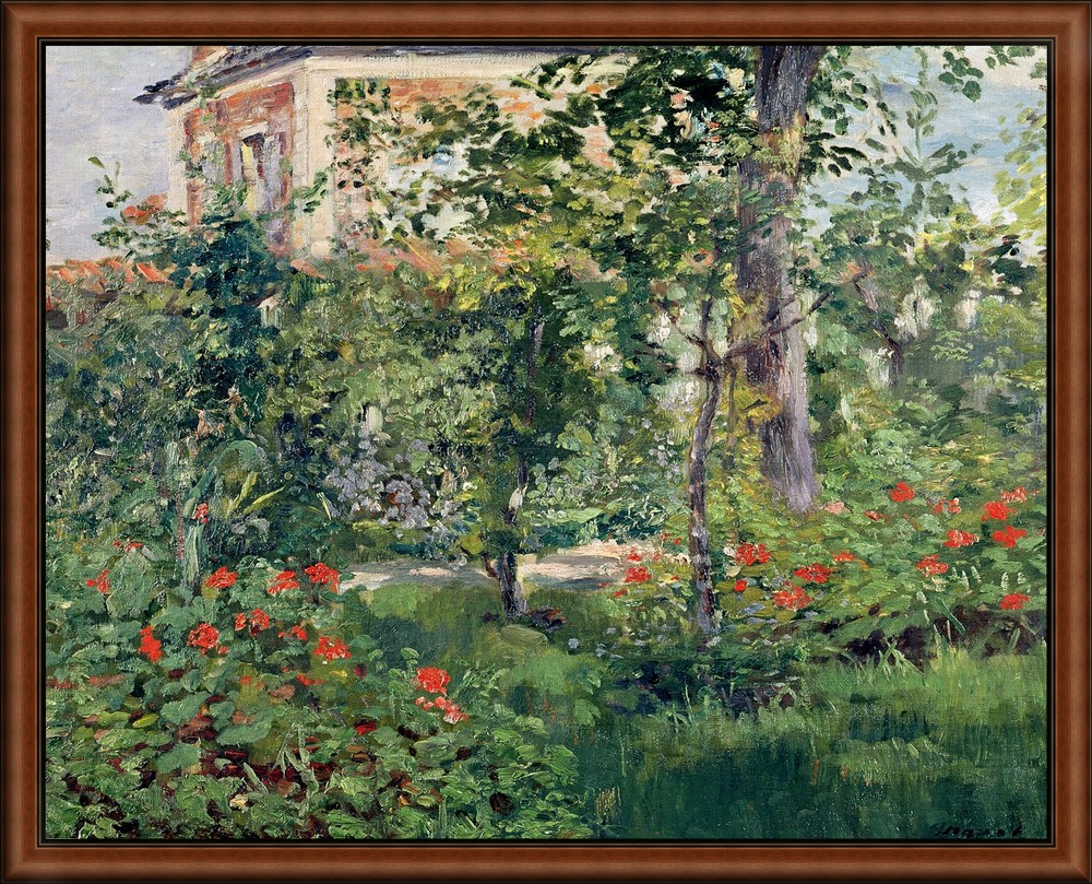 The Garden at Bellevue by Manet