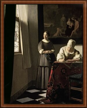 Lady Writing a Letter by Vermeer