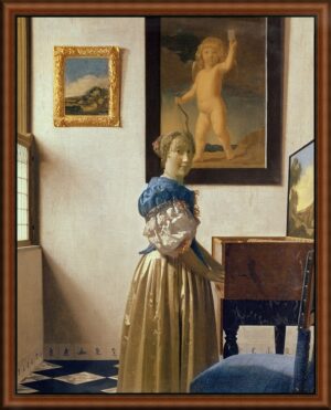 Lady Standing at the Virginal by Vermeer
