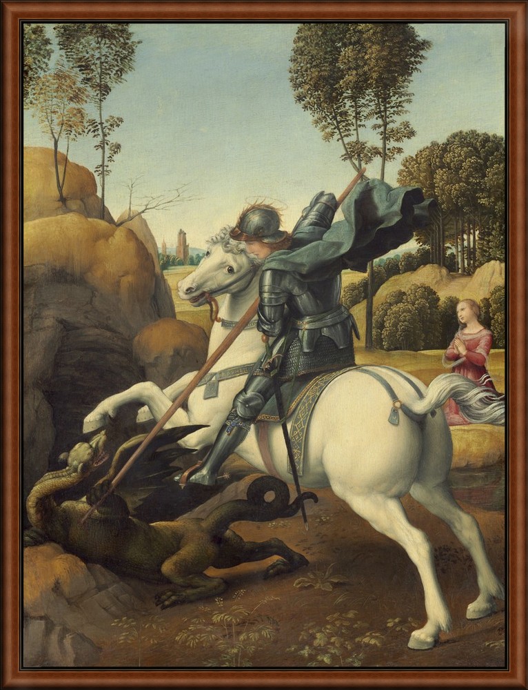 Saint George and the Dragon by Raphael