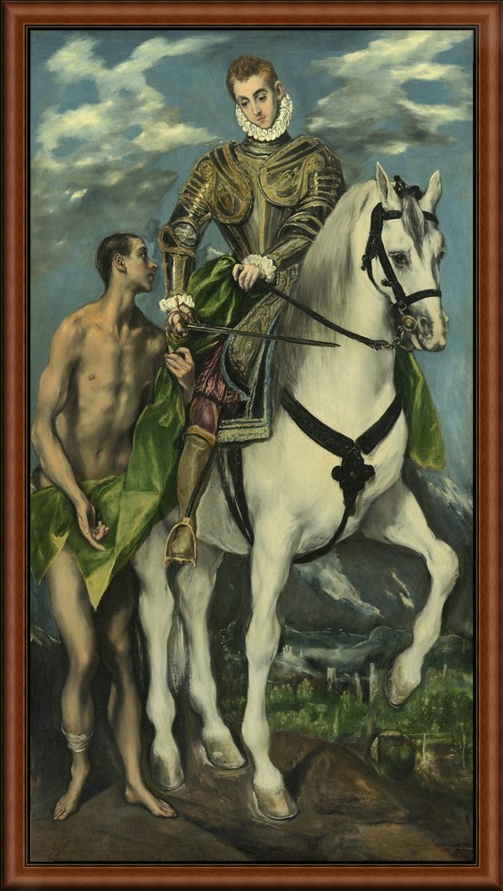 St Martin and the Beggar by El Greco