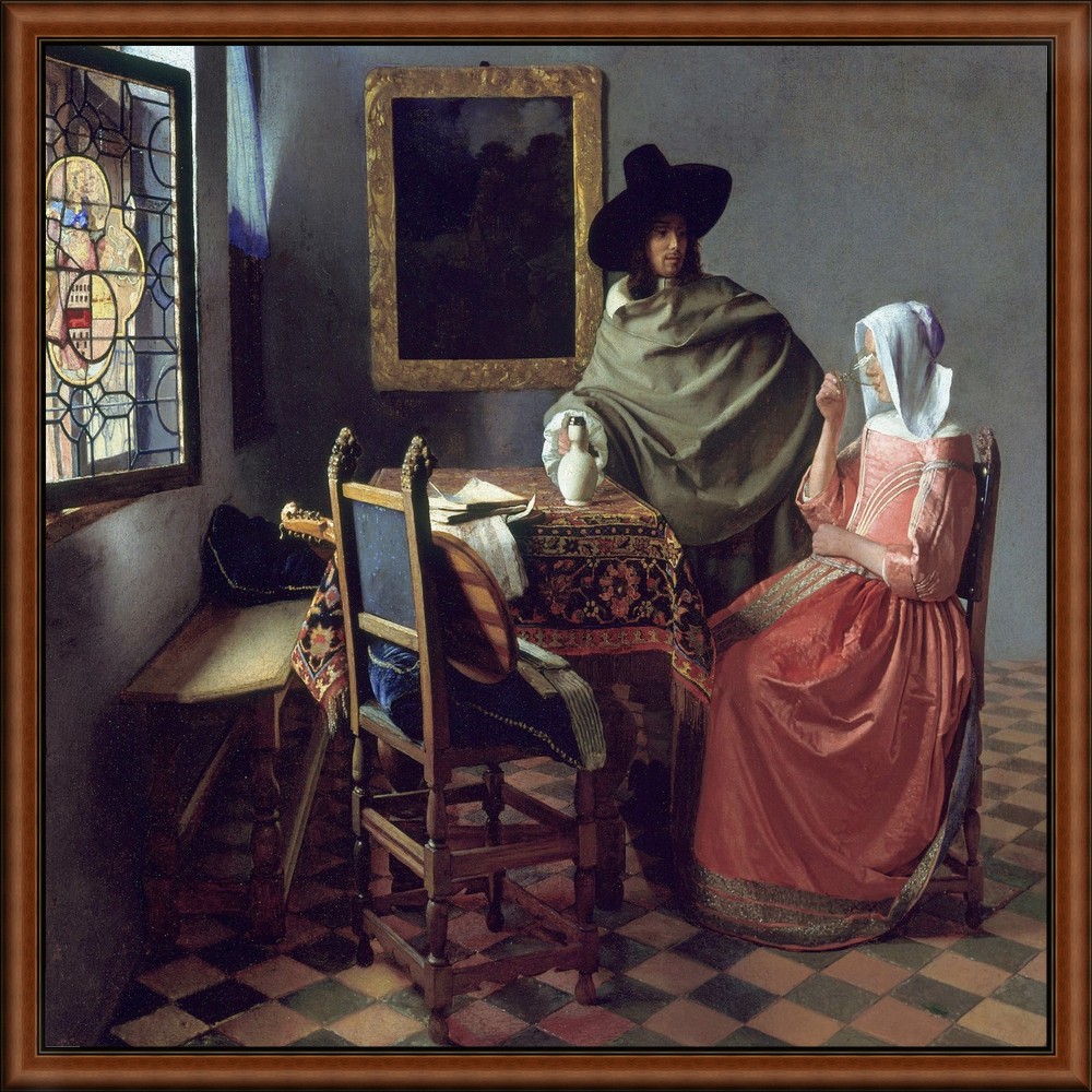 The Glass of Wine by Vermeer