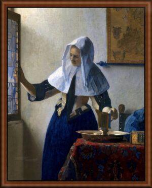 Young Woman with a Water Pitcher by Vermeer